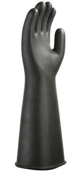 picture of Portwest A802 Heavyweight Latex Rubber Gauntlet Black - PW-A802BKR