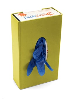 picture of Detectable Wall Mountable Enclosed Dispenser - Yellow - [DT-451-A156-P05]