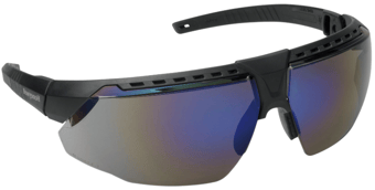 Picture of Honeywell - Avatar - Safety Glasses - Black - Hard Coating - Blue Mirror Lens - [HW-1034835] - (DISC-R)