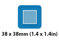 picture of Metal and X-Ray Detectable Plasters 38mm x 38mm - Pack of 100 - [DT-403-S124-X11] - (DISC-R)