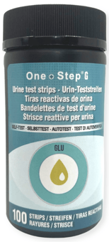 picture of One Step Glucose Urine Test Strips Dipstick Diabetes Testing Kits 100 Test - GLUCOSE - [HHU-248]
