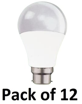 picture of Power Plus - 9W - B22 Energy Saving A60 LED Bulb - 800 Lumens - 3000k Warm Light - Pack of 12 - [PU-3351]