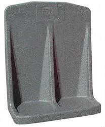 picture of Double Grey Flat Base Fire Extinguisher Stand - [HS-107-1038]