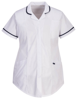picture of Portwest - Stretch Maternity Tunic - White - Kingsmill Polycotton - 145g - PW-LW18WHR