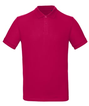 Picture of B&C Men's Organic Inspire Polo - Sorbet Red - BT-PM430-SOR