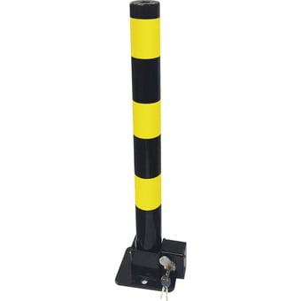 picture of Way4Now - Car Parking Space Lock - Yellow and Black - 600mm x 60mm - [SHU-D-CP-6YB]