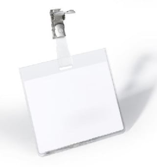 Picture of Durable Security Name Badge - Landscape 60 x 90 mm - Pack of 25 - [DL-800319]