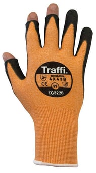 picture of TraffiGlove Metric 3 Exposed Tips Handling Gloves - TS-TG3220