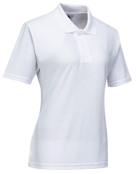 picture of Portwest - Naples Ladies Polycotton Polo Shirt - White - PW-B209WHR