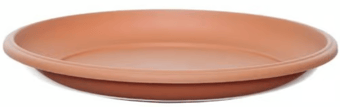 Picture of Whitefurze 48cm Milano Saucer - Terracotta - Box Deal of 10 - [IH-WHFG01RS423]