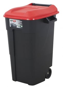 Picture of Tayg - 120L Wheelie Bin - 886h x 568w x 600d mm - Red Lid - [BDU-TYGWB120R] - (LP)