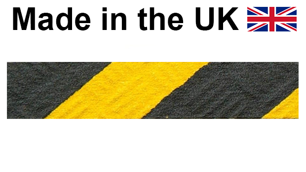 Black & Yellow Conformable Grip Anti-Slip Self Adhesive 610mm x 150mm Pads - Sold Individually - [HE-H3406-(B/Y)]