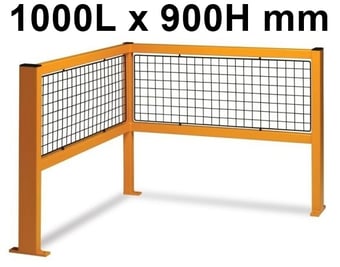 picture of QMP Fully Welded Barrier - Corner Barrier - Mesh Infill - 1000L x 900H mm - [QM-RBCU1090MYXX]