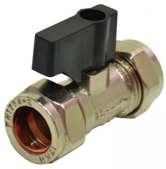 picture of 15mm Chrome Isolating Valve with Lever - CTRN-CI-PA420P