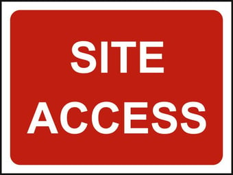 picture of Spectrum 1050 x 750mm Temporary Sign & Frame – Site Access – [SCXO-CI-13162]