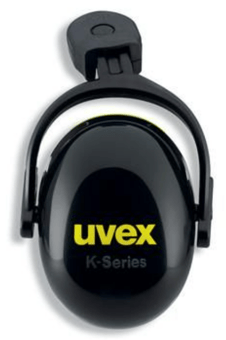 Picture of UVEX Pheos K2P Magnet Helmet 30dB Black/Yellow Earmuffs - [TU-2600215]