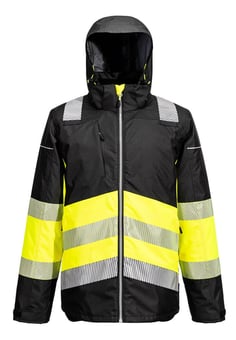 picture of Portwest PW364 - PW3 Hi-Vis Class 1 Winter Jacket - Yellow/Black - PW-PW364YBR