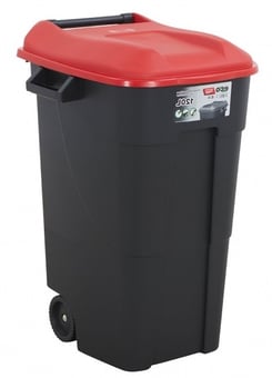 picture of Tayg - 120L Wheelie Bin - 886h x 568w x 600d mm - Red Lid - [BDU-TYGWB120R] - (LP)