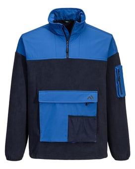 picture of Portwest KX378 - KX3 Sport 1/4 Zip Fleece - Dark Navy/Quartz - PW-KX378DQR
