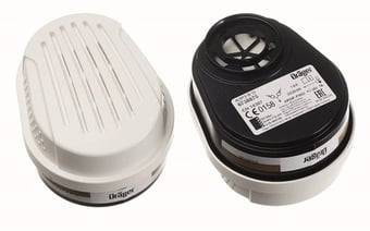 Picture of Drager X-Plore Bayonet A2P3 Combined Filters for Drager X-Plore Full Face Masks - Pair - [BL-650446]
