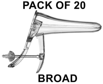 picture of EcoGold Vaginal Speculum - Broad - Sterile - 20 Pack - [VC-9157]
