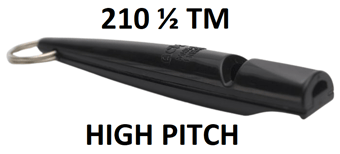 picture of ACME 210 1/2 TM Dog Plastic Whistle Black - [AC-210.5-BLACK]