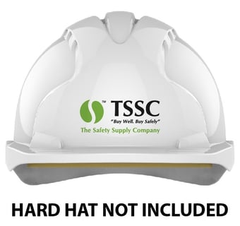 picture of White Hat Branding - Brand any WHITE Helmet of Your Choice - Minimum of 10 Prints - Hard Hat Not Included - [IH-HL]
