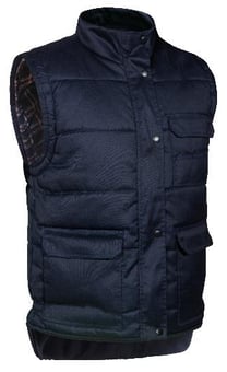 picture of Aqua Trakman Polycotton Body Warmer - Navy Blue - FU-BW031-000-024 - (DISC-R)