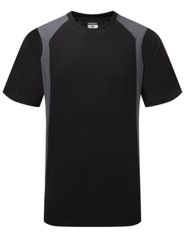 picture of Portwest CD811 - WX2 Eco T-Shirt S/S - Black/Grey - PW-CD811BYR