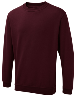 picture of Uneek UX3 The UX Sweatshirt - Maroon Red - UN-UXX03-MR