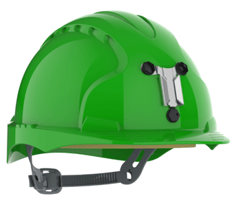 Picture of JSP EVO3 3 Point Miners Safety Helmet Slip Ratchet Green - [JS-AJE169-300-300]