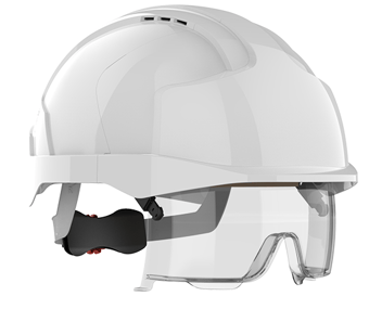 Picture of JSP - The All New EVO VISTAlens White Safety Helmet - Vented - [JS-AMB170-004-F00] - (PS)