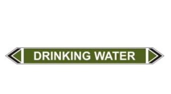 Picture of Flow Marker - Drinking Water - Green - Pack of 5 - [CI-13412]
