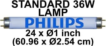 picture of Philips BL368 36 Watts Standard UV Lamp For Fly Killers - [BP-LS36WX-P]