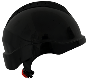 picture of Black Climax Safety Helmet - Vented - Lightweight ABS - [CL-CURRO-LIGHT-BL]