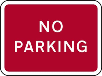 picture of Spectrum 600 x 450mm Dibond ‘No Parking’ Road Sign - With Channel – [SCXO-CI-13100]