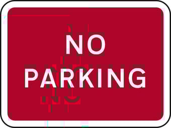 Picture of Spectrum 600 x 450mm Dibond ‘No Parking’ Road Sign - With Channel - [SCXO-CI-13100]