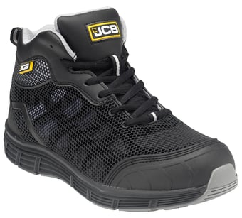 picture of JCB Workwear Hydradig Mid Cut Boots S1P SRC - Black - BE-HYDRADIG-B