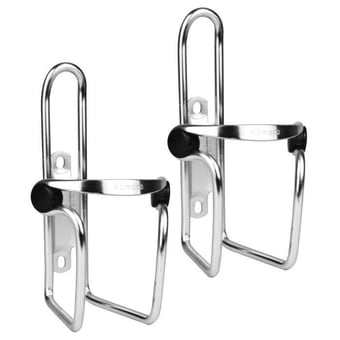 picture of Komodo Set of 2 Bicycle Bottle Cages - Silver - [TKB-BOT-CAG-SILV-BB-X2]