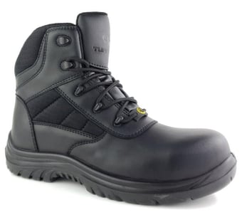 picture of Tuffking Vega S3 SRC Black Leather Vegan Safety Hiker Boots - GN-7224