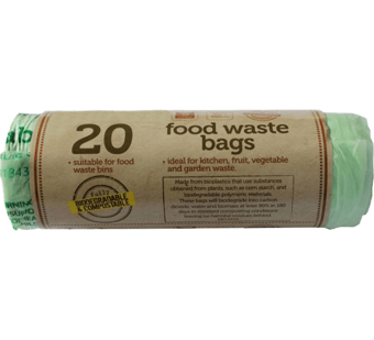 picture of Tidyz Biodegradable Food Waste Bags - 5L bags - Pack of 20 - [PD-B0083]