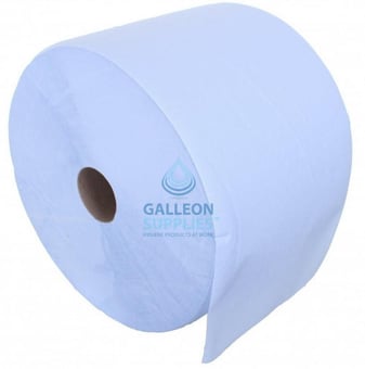 picture of Wypall L10 Surface Wiping Paper Blue - 1000 Sheets Per Roll - 1 Roll - [GU-7200]