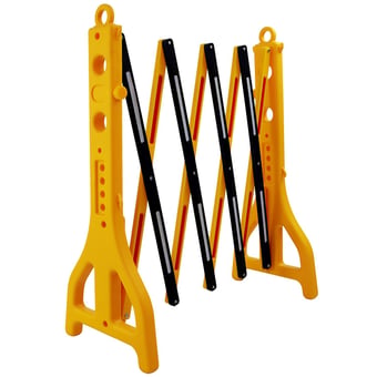 Picture of Way4Now - Plastic Expandable Safety Barrier - Yellow Black With Reflective - [SHU-E-EB-16] - (HP)