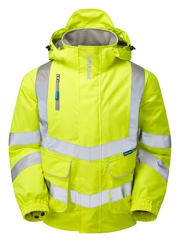 Picture of Pulsar Yellow Hi-Vis Padded Waterproof Bomber Jacket - PR-P191