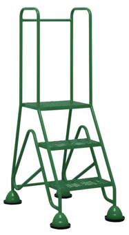picture of Slingsby Multi Glide Premium Platform Steps - 3 Treads - Green - [SLB-434890] - (LP)
