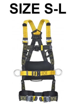 picture of Kratos Revolta 4 Points Full Body Harness with Work Positioning Belt - Size S-L - [KR-FA1021400]