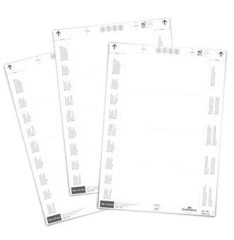 Picture of Insert Sheets for Logistic Pockets - 150 x 67 mm - White - Pack of 80 - [DL-100302]