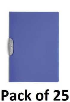 picture of Durable - Swingclip® 30 Color Clip Folder - A4 - Blue - Pack of 25 - [DL-226606]