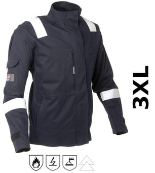 picture of ProGarm 5850 FR AS EA Navy Blue Jacket - [PG-5850-3XL] - (LP)