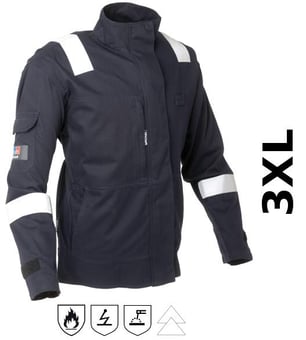 picture of ProGarm 5850 FR AS EA Navy Blue Jacket - [PG-5850-3XL]